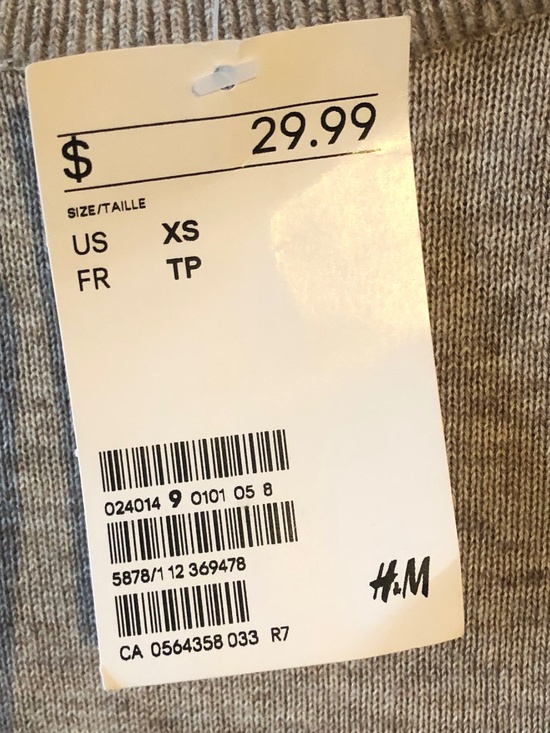 NWT H & M SLIM FIT FINE-KNIT COTTON SWEATER. NEW. - Picture 5 of 6